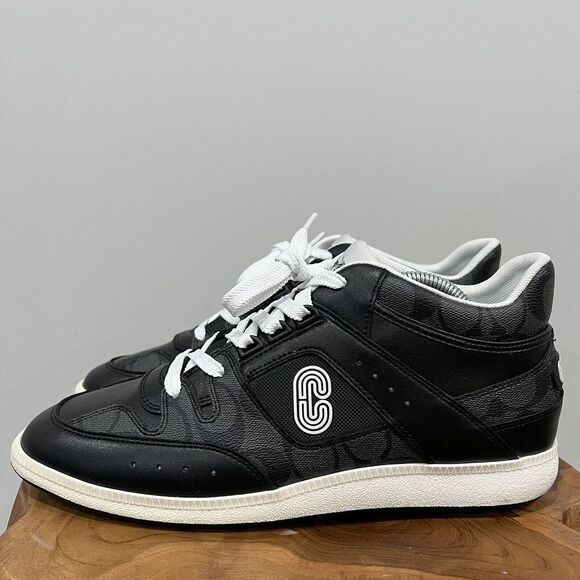 Coach Men's Signature Mid Top Sneaker. Size 10D Color Black. NIB CI083 - Picture 6 of 13